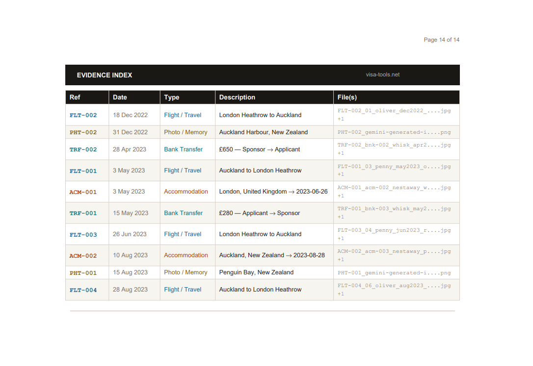 Timeline screenshot